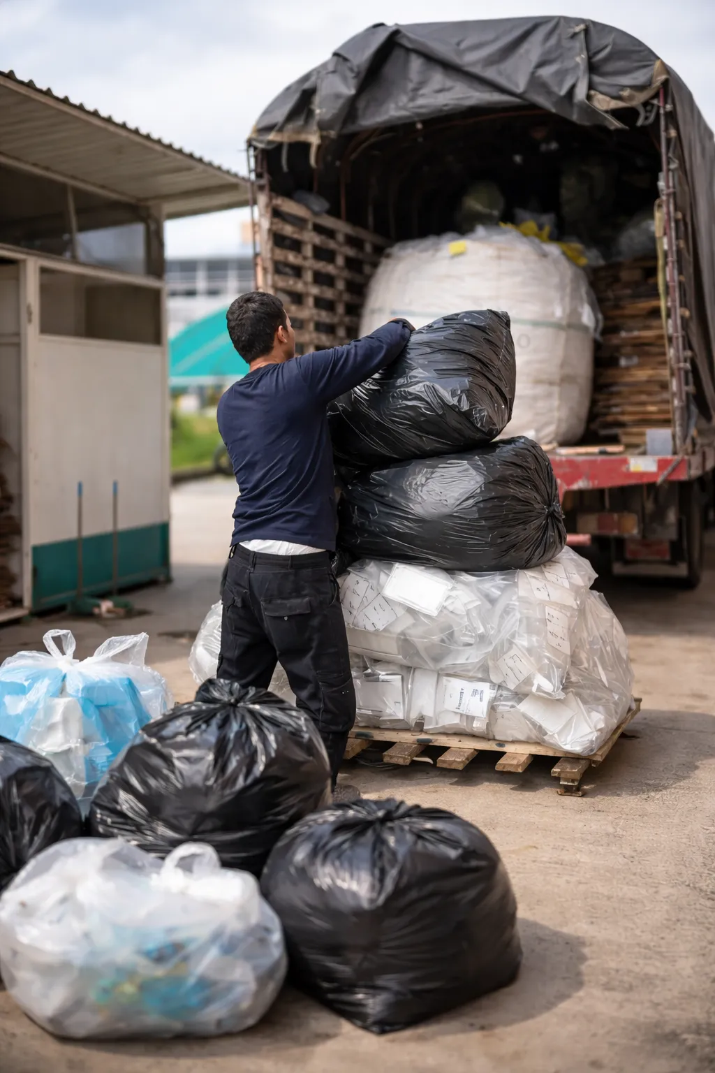 Operación logística EMSI — cargue de material aprovechable